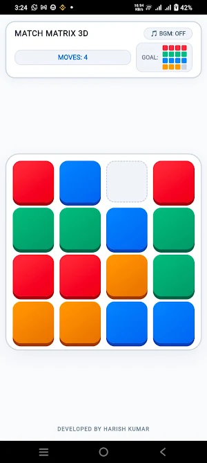Color Slide 3D: Match Matrix Screenshot 2