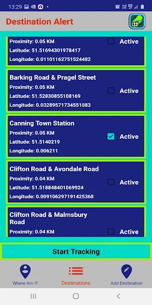 Destination Alert Screenshot 3