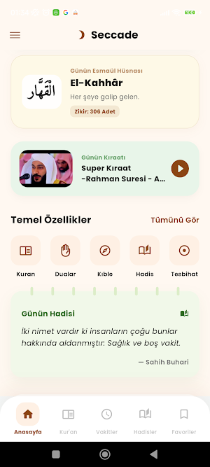 Seccade: Kuran, Hadis ve Namaz Screenshot 2
