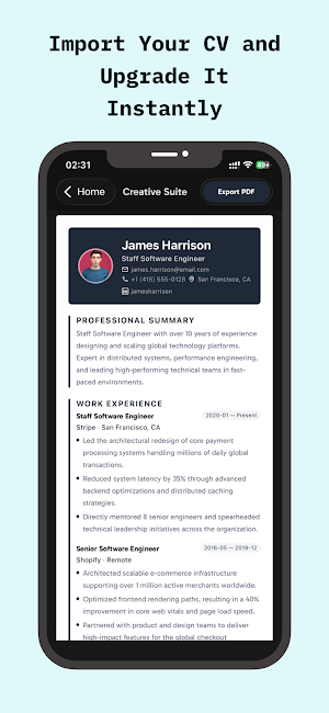 CV Maker - Easy Resume Editor Screenshot 2