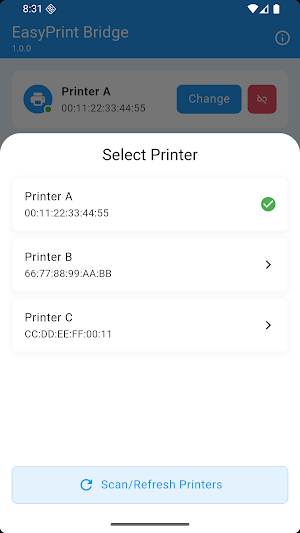 EasyPrint Bridge Screenshot 1