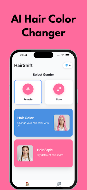 Hair Color Changer: HairShift Screenshot 0