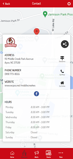 Middle Creek Elementary Screenshot 2