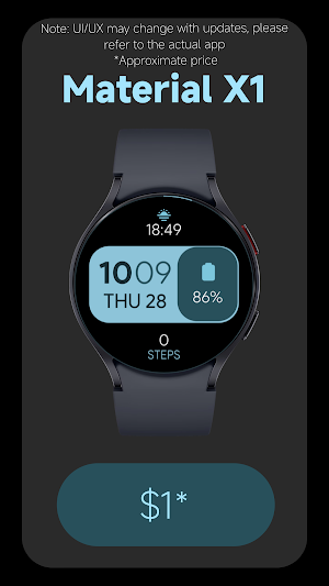 Material X1 Watch Face Screenshot 0
