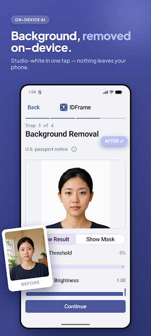 IDFrame: Passport Photo Maker Screenshot 0