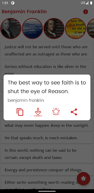 Benjamin Franklin Quotes Screenshot 3