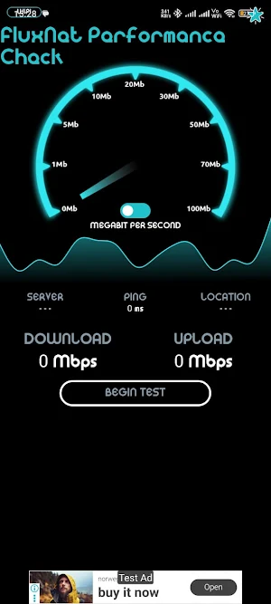 FluxNet Performance Check Screenshot 1