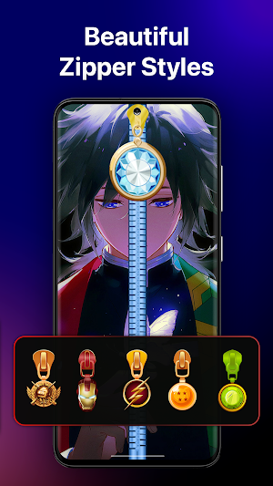 Zipper Lock Screen App Screenshot 3