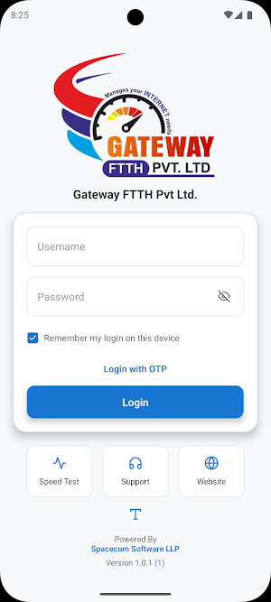 Gateway FTTH End User App Screenshot 0