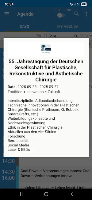 55. Jahrestagung der DGPRÄC Screenshot 0