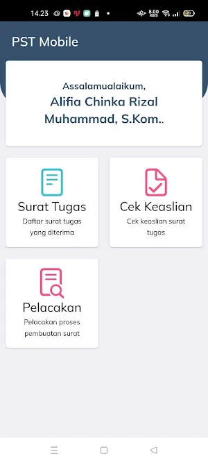 PST Mobile Screenshot 1