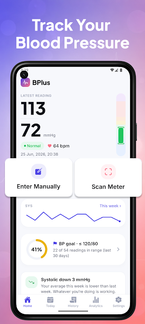 Blood Pressure Monitor: BPlus Screenshot 2