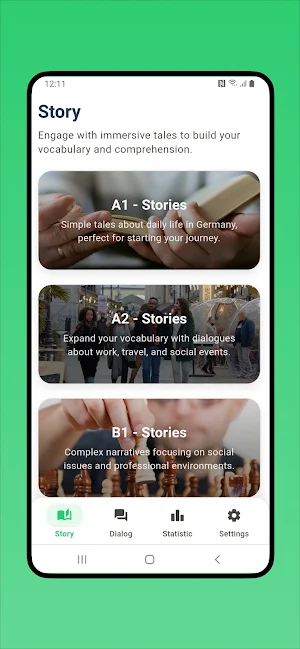 Learn German: Story and Dialog Screenshot 0