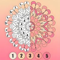 Mandala Magic: Color by Number