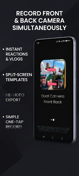 Dual Camera : Front Back Video Screenshot 0