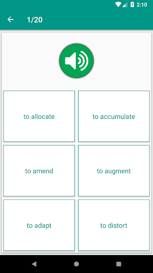TOEFL Speaking Vocabulary with audios Screenshot 2