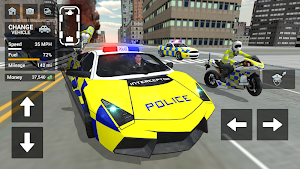 Police Car Driving - Motorbike Riding Screenshot 0