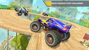 Mountain Climb Stunt 4x4: Monster Truck Drive Screenshot 2