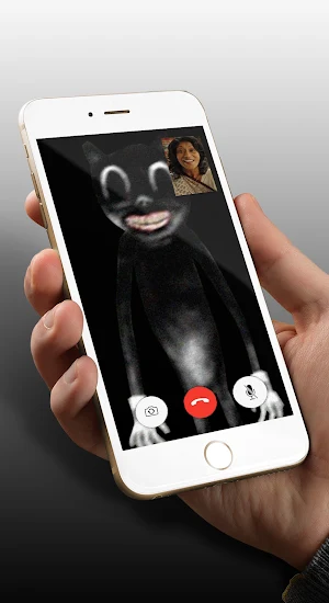 Cartoon Cat Fake Video Call Screenshot 1