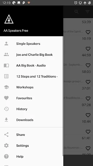 AA Speakers Free (Alcoholics) - AA Audio Tapes Screenshot 0
