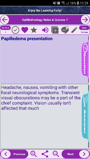 Ophthalmology Exam Review: study notes and quizzes Screenshot 1