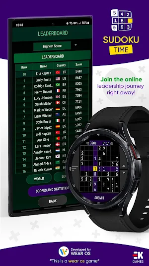 Sudoku Time - Online Wear OS Screenshot 0