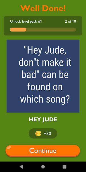 Beatles Song Challenge Game Screenshot 3