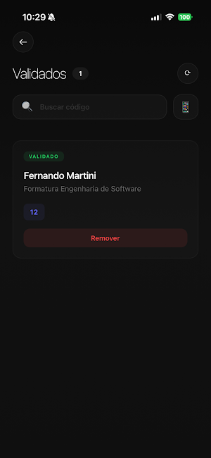 Partiu Validador Screenshot 3
