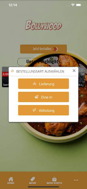 Bollywood Restaurant Bottrop Screenshot 1