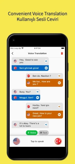 English to Turkish Translation Screenshot 1