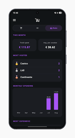 Shopping Calculator & List Screenshot 2