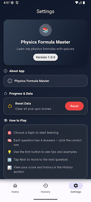 Physics Formula Master Screenshot 3