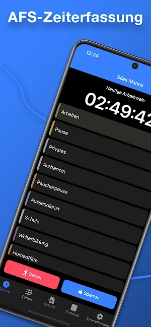 AFS-Zeiterfassung Pro Screenshot 0