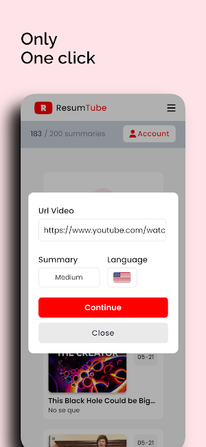 ResumTube - Summarize Youtube Screenshot 2