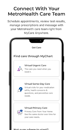 MetroHealth MyCare Anywhere Screenshot 1