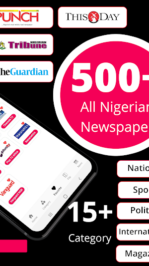300 + All Nigeria Newspapers 📰 Newspaper Hub Screenshot 1