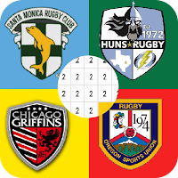 Rugby Logo Color By Numbers -Pixel Art Coloring