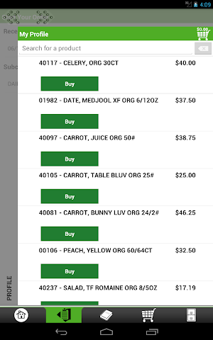 FreshPack Produce Checkout Screenshot 1