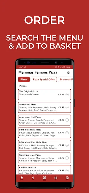 Mammas Famous Pizza Screenshot 1
