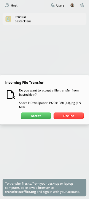 EZ File Transfer Screenshot 0