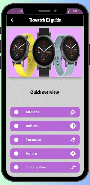 TicWatch E3 Guide Screenshot 0