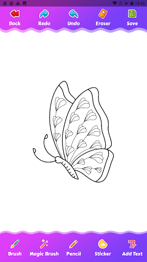 Butterfly Coloring Game Screenshot 2