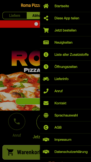 Roma Pizza Service Pansdorf Screenshot 2
