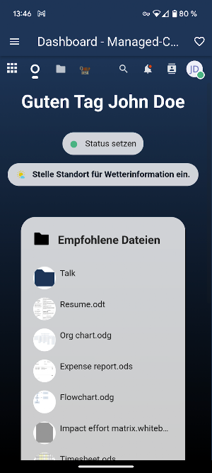 Managed-App Screenshot 1