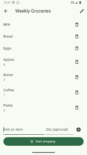 ShopList – Groceries Screenshot 1