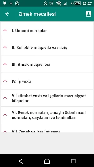 Əmək məcəlləsi Screenshot 1