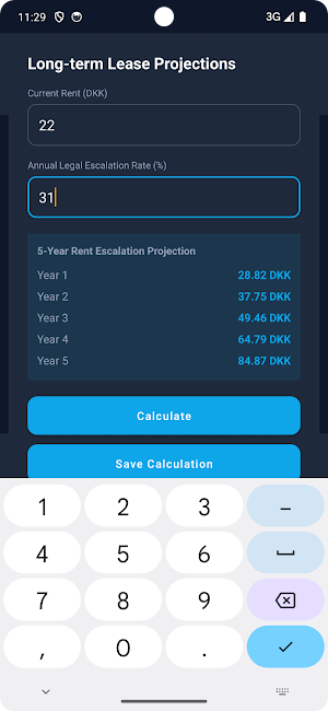 Rent Escalation Ledger Screenshot 1