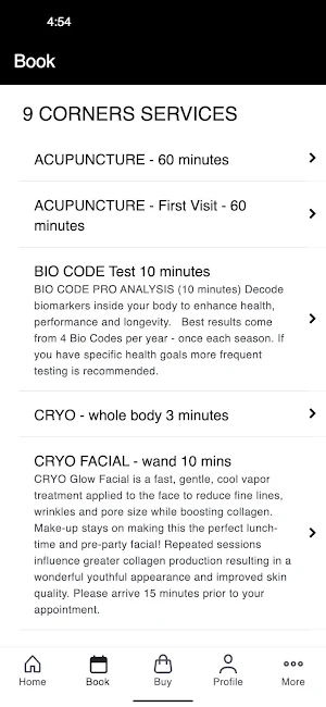 9 CORNERS MED-CRYO-SPA Screenshot 1