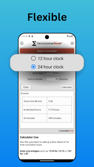 Hours Calculator: Time Tracker Screenshot 1