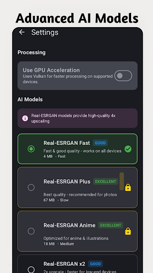 Offline AI Image Upscaler Screenshot 1
